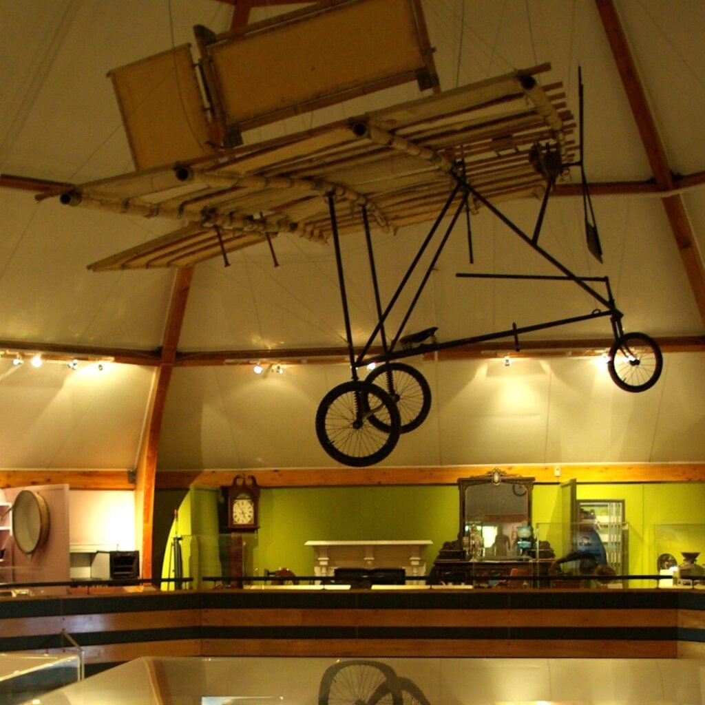 Display of Richard Pearse's plane at the South Canterbury Museum.